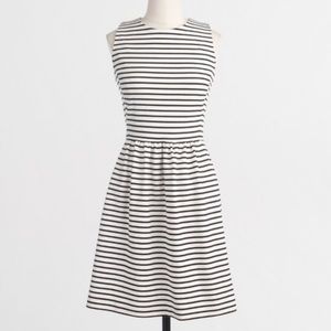 JCrew Daybreak Dress in black/white
